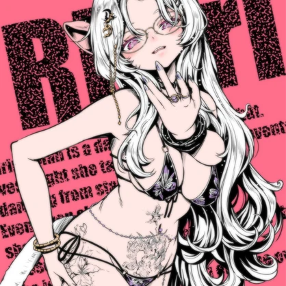 【VRC Illust print】[D10] 莉梨里ちゃん (A4写真用光沢紙印刷)