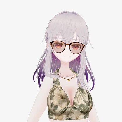 【無料/Free】VRoid用べっ甲メガネ/サングラス（vroidcustomitem）