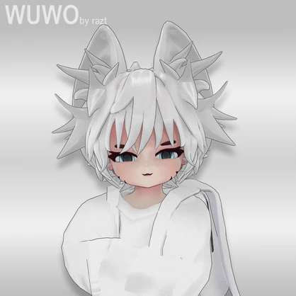 Wuwo | ちび VRChat オリジナル3Dモデル (PC/Quest対応/VRCFT)