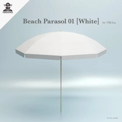 Beach Parasol 01 [White]