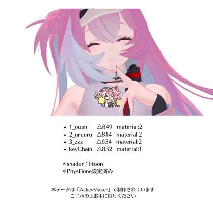 3D ACRYLIC KEYHOLDER「Vol.2 KOMANE 3SET」