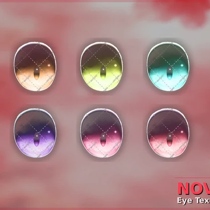 NOVA EyeTexture【6Color】【VRChat想定】【10アバター】