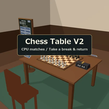 Chess Table | Shared VRChat Chess with CPU Opponent & Clocks