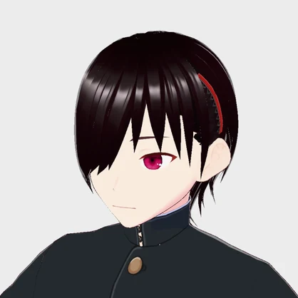 【VRoid正式版 3Ⅾモデル】吴暝（vroid形式）（ヘアピンで片目を覆うヘアスタイル）（ヘアプリセット）