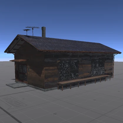 【無料】平屋(ボロボロ)【VRChat向け】