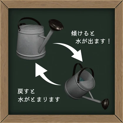 【VRChat】水が出るじょうろ（MA対応）