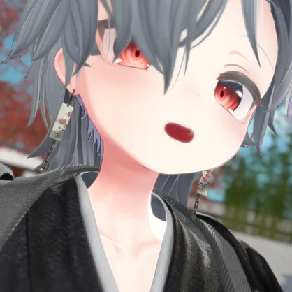 鎖ピアス（彼岸花）- ChainEarrings