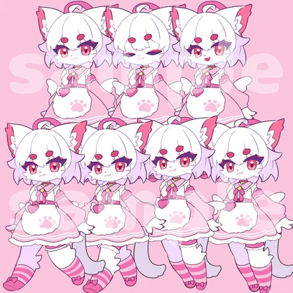 【無料版あり】Liebeイラストセット#ぷにぷにあばたー対応
