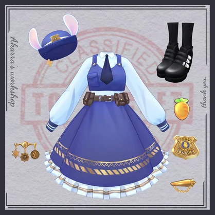 【Maya舞夜対応】Hare Division＿police uniform
