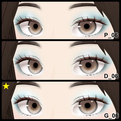 【VRoid】Eyeshadow Girly 10アイシャドウ+3チーク