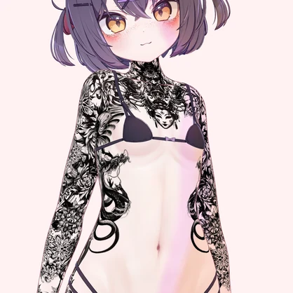 【Chocolat Oni Tattoos ショコラ】4k Tattoos