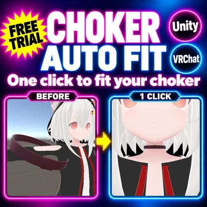 Choker Auto Fit — Fit a choker or collar to your avatar's neck in one click [VRChat / Unity]