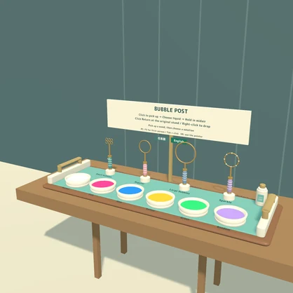 BUBBLE POST | Bubble-Wand Stand for VRChat Worlds
