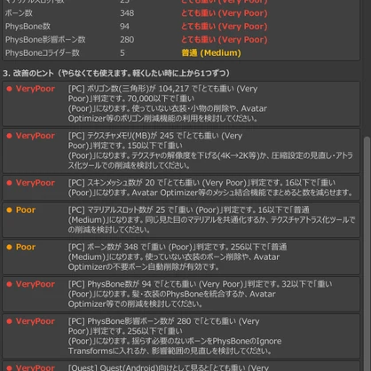 VRC Doctor — 壊さず、分かる。アバターを変更しない健康診断（読み取り専用）