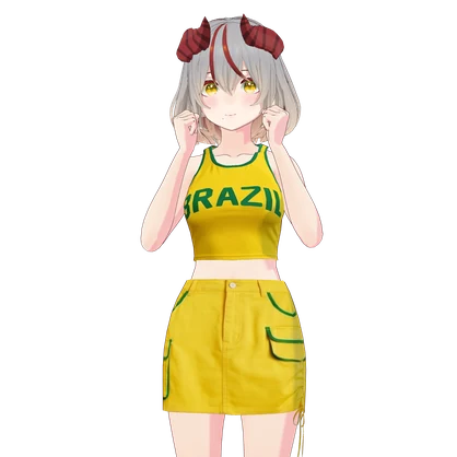 【VRoid正式版】VRoidっぽくないお肌2 垢抜け - Texture Outfit ブラジルの夏の雰囲気を演出 Brazilian Summer Vibes Set|Brazillian Outfit|Summer Outfit| Sporty Outfit| Casual Outfit|VRoidStudioOutfit |Customitem| VtuberOutfit
