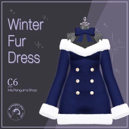 【15Avatars】Winter Fur Dress / ウィンターファーワンピース (C6)