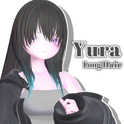 【12 avatars】Yura Long Hair【VRC Hair】