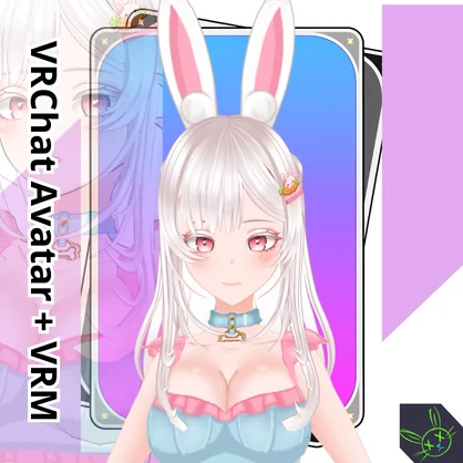3D Avatar VRChat/VRM - Sakura Easter Bunny (OC)