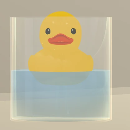 あひるグラス（VRC対応）　Duck Glass for VRChat