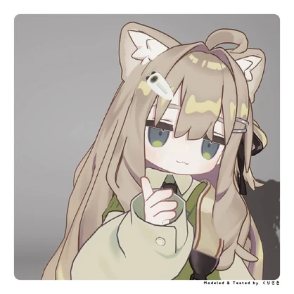 【無料】ボイスメーター付きネコちゃんクリップ【VRChat向け】