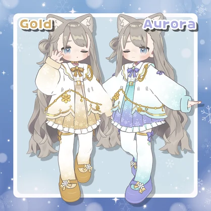 ゆきいろフローズン❄️【まめふれんず･えも研･ネメシス･さなしろ対応】衣装
