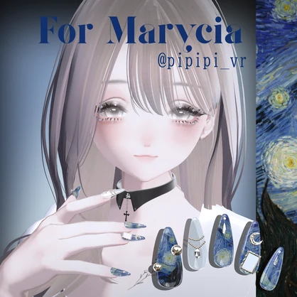 32アバター対応🌙絵画ネイル