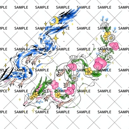 ペアタトゥー　ドラゴン