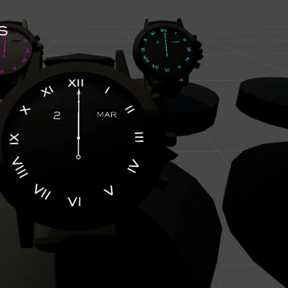 Real Time Watch v4 - The Perpetual Calendar Watch for VRChat 3.0. avatars
