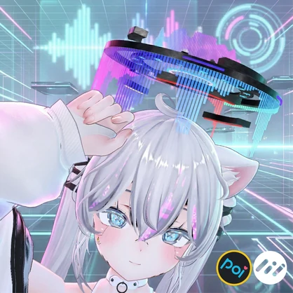 AudioLink Cyber Halo【VRC】
