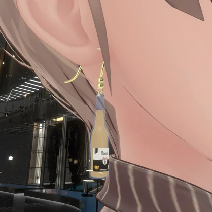 【VRChat想定]まめまぬビールピアス！