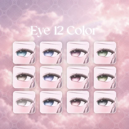 【輝夜/Kaguya】Make up Texture + Eye Texture + Blendshape【メイク・アイテクスチャ】