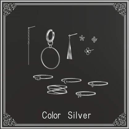 【無料】シンプルリング＆イヤリング