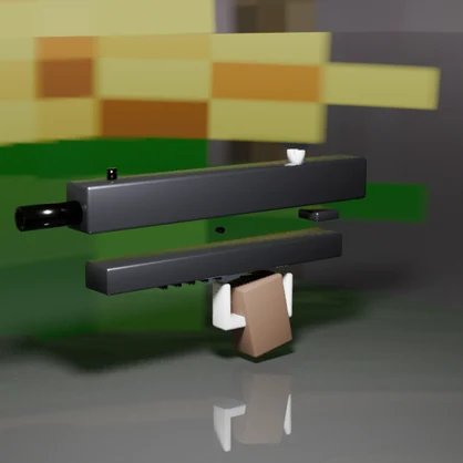 3Dモデル「銃」+ VRChat Yochu用ギミック