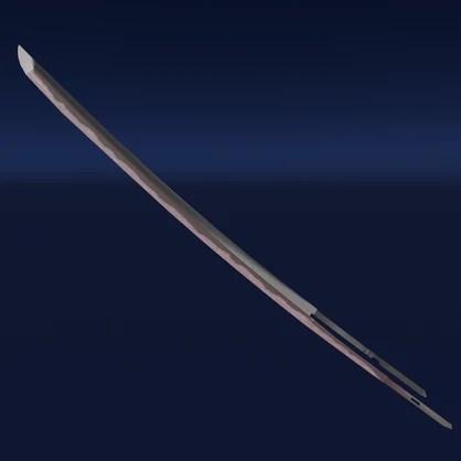 VRChat向け武器モデル　サイバーヒヒイロカネ刀