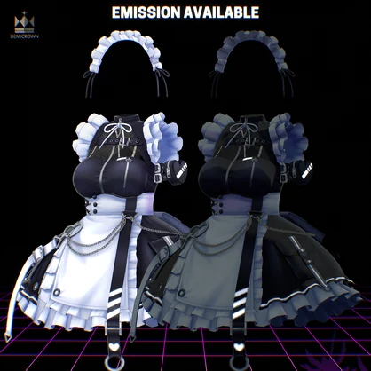 【21アバターFullpack】CYBER MAID【VRChat】