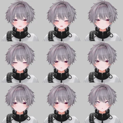 【男の子化】ミルティナ/Milltina Face Animation Pack/60 Expressions