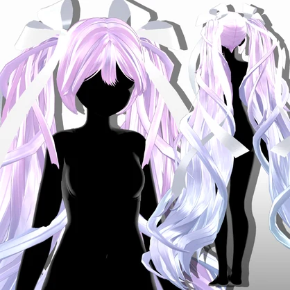 【VRC_hair】୨♡୧Dream_veil୨♡୧ twintail【10avatar】