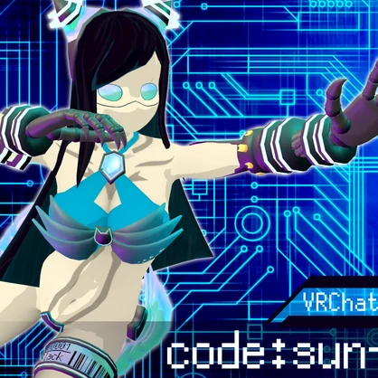 【VRChat想定】code:sun-black【Humanoidモデル】