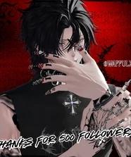 【vrchat用】50アバター対応　500フォロワー感謝ネイル　MA対応】
