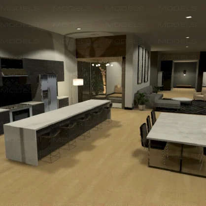 modern home cliffside