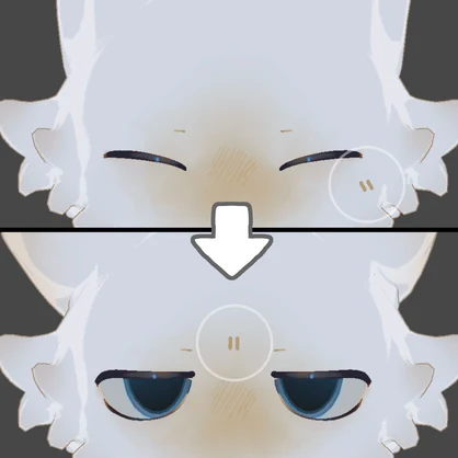 【VRC】フィニシフに眉間のしわをつけるシェイプキー