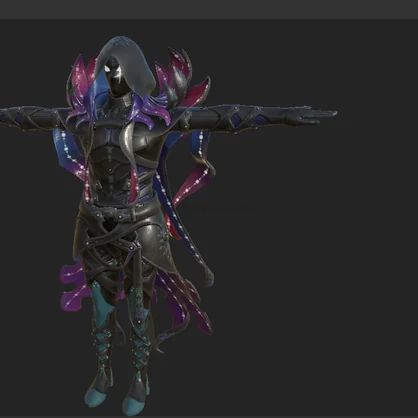 Namielle Armor Redesigned (VRChat Avatar With Physbones And Audiolink)