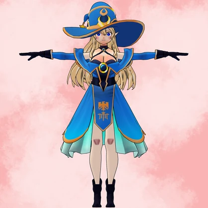 【Original 3D Model】Mana wizard - VTuber / 【オリジナル3Dモデル】Mana Wizard - VTuber