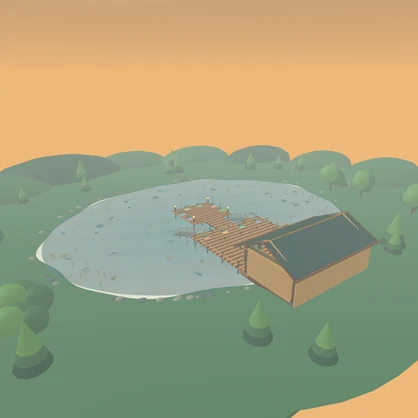 LANTERN LAKE | Multiplayer Fishing World & Game Prefab for VRChat