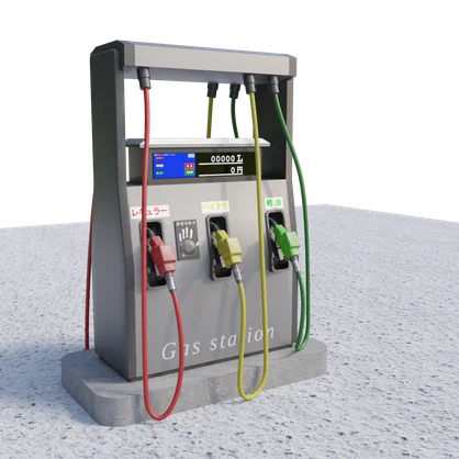 3DCG【Refueling_machine】給油機 ガソリンスタンド