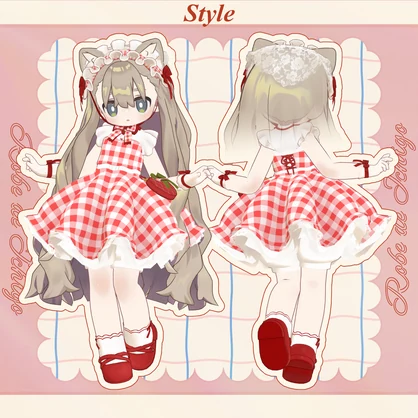 【🎉まめふれんず追加対応】Robe de Ichigo【アズキ対応】