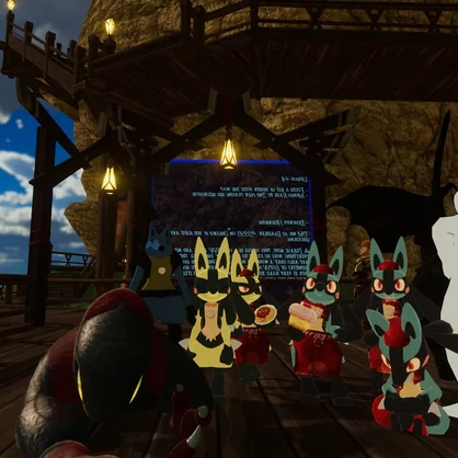 Pokemon Cafe Mix Lucario / ようこそ！ポケモンカフェ | ルカリオ VRChat Avatar