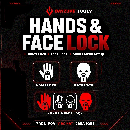 [Unity Tool - VRChat] Hands and Face Lock – Lock Hand Gestures & Facial Expressions | Smart Menu Setup & Automatic Error Detection [ PC - Quest - PC + Quest ] | English, Español, 日本語, Deutsch, 한국어, 简体中文