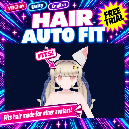 Hair Auto Fit — Fit hair made for other avatars to your avatar's head in one click [VRChat / Unity] (Free trial available)