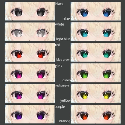 [10アバター対応]Classy Eye Texture -12 color-
